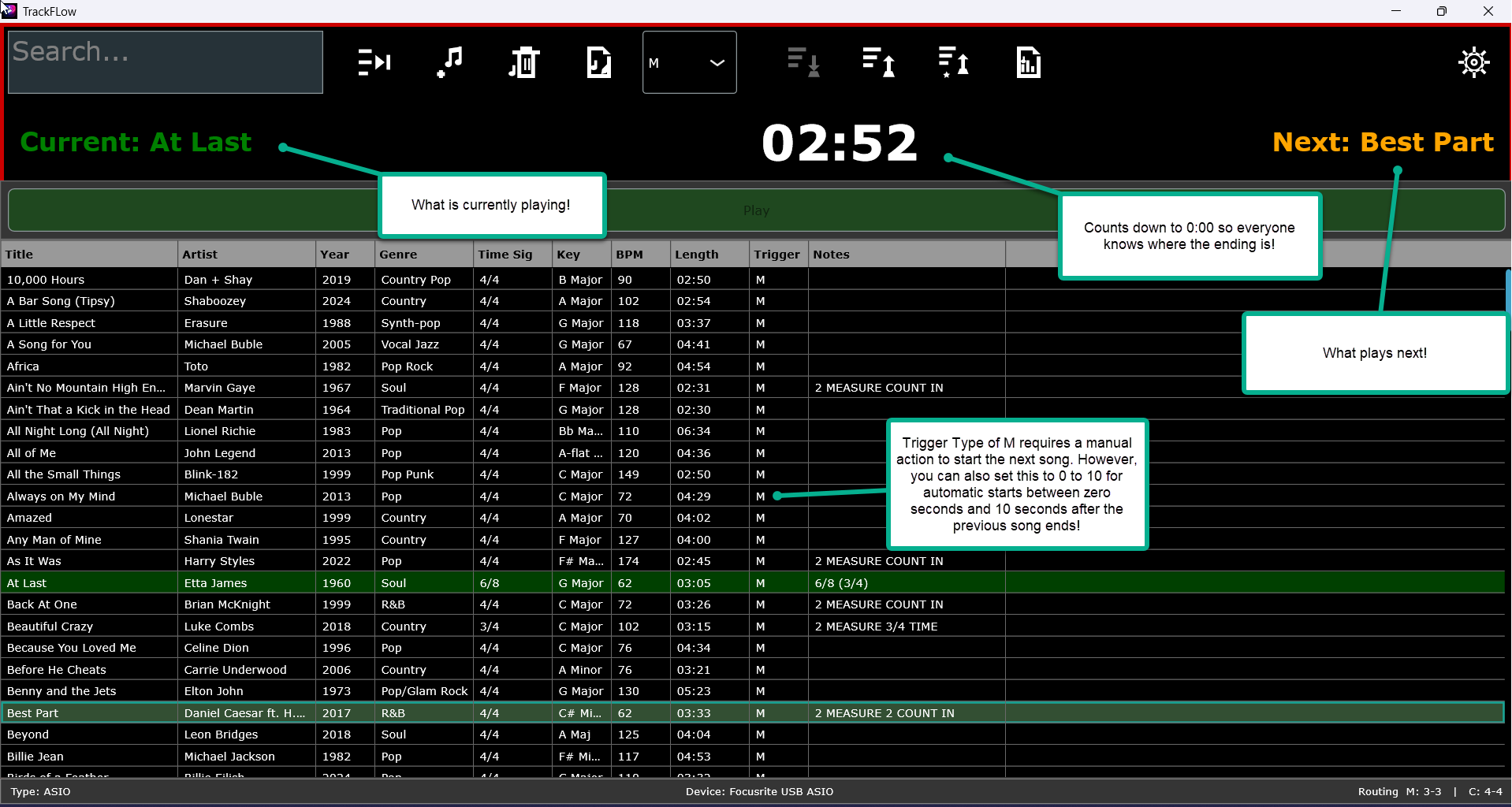 TrackFlow Main Interface
